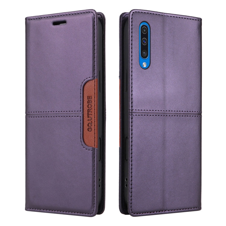 For Samsung Galaxy A70 GQUTROBE G01 RFID Anti-theft Leather Phone Case