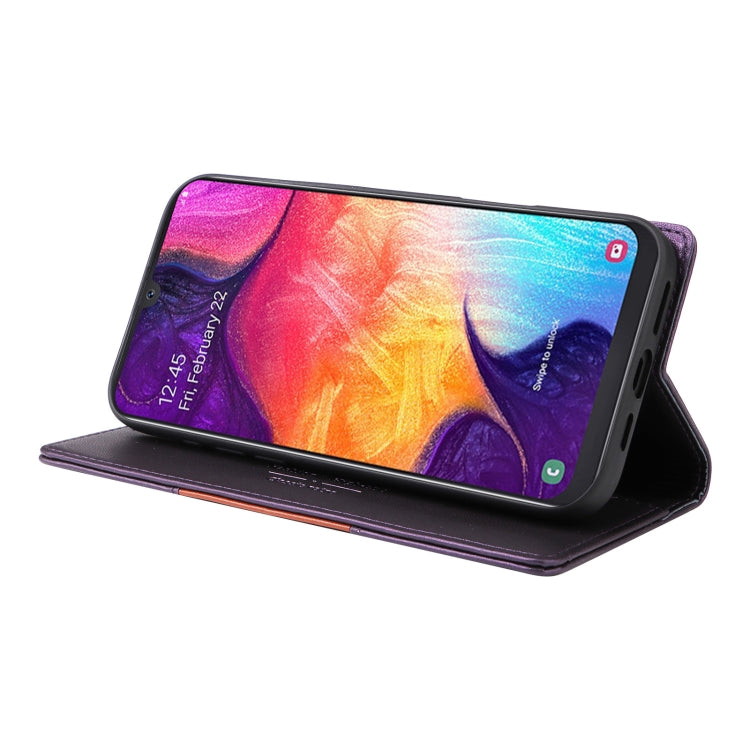 For Samsung Galaxy A70 GQUTROBE G01 RFID Anti-theft Leather Phone Case