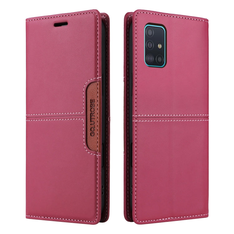 For Samsung Galaxy A71 4G GQUTROBE G01 RFID Anti-theft Leather Phone Case