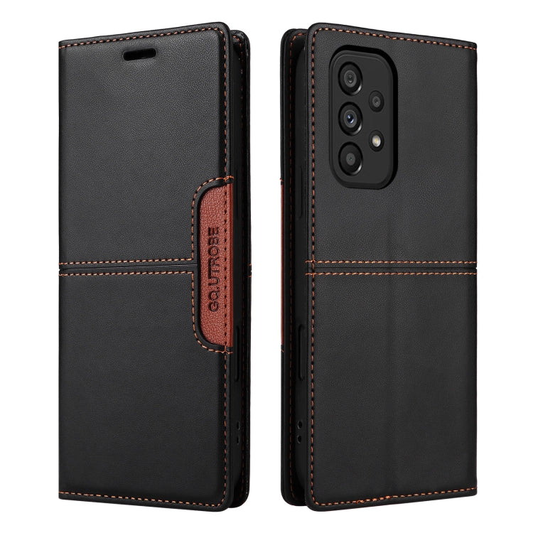 For Samsung Galaxy A72 GQUTROBE G01 RFID Anti-theft Leather Phone Case