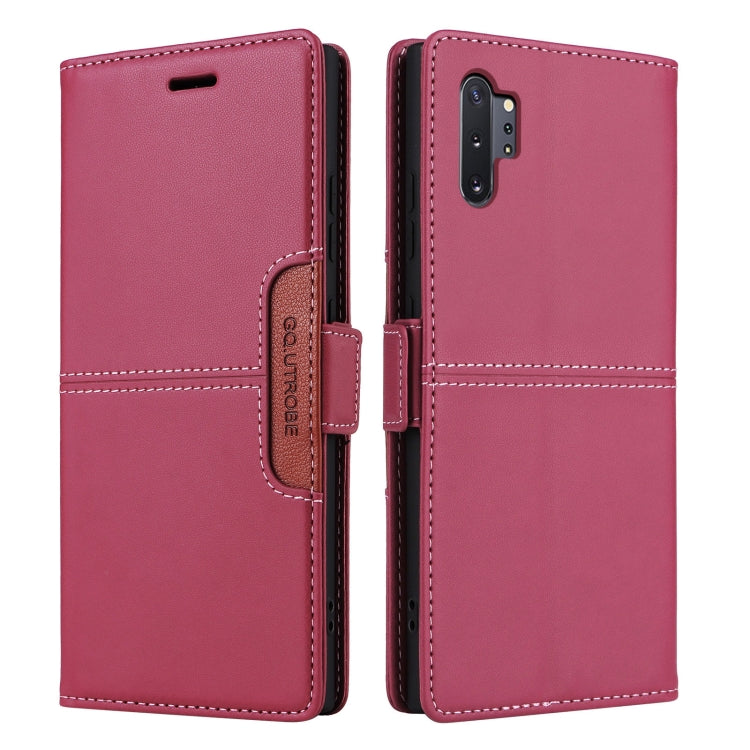 For Samsung Galaxy Note10+ GQUTROBE G01 RFID Anti-theft Leather Phone Case