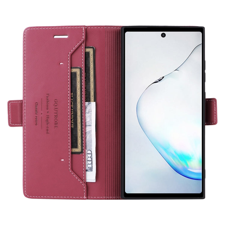 For Samsung Galaxy Note10+ GQUTROBE G01 RFID Anti-theft Leather Phone Case