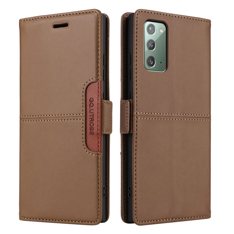 For Samsung Galaxy Note20 GQUTROBE G01 RFID Anti-theft Leather Phone Case