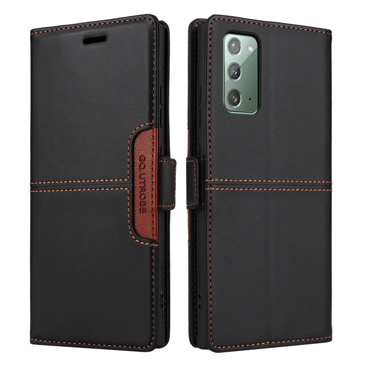 For Samsung Galaxy Note20 GQUTROBE G01 RFID Anti-theft Leather Phone Case
