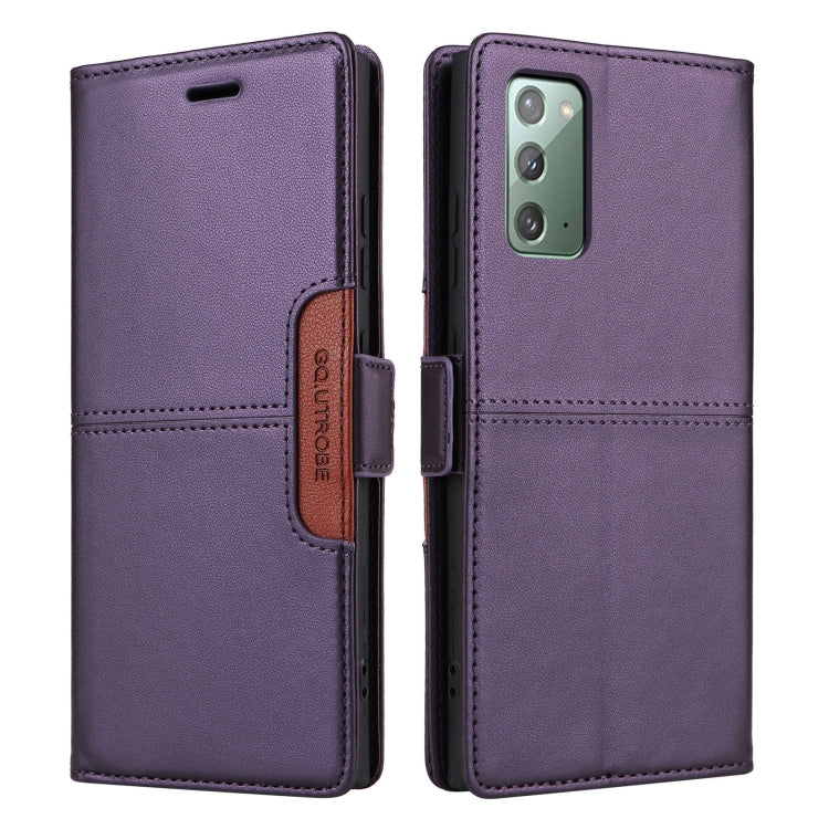 For Samsung Galaxy Note20 GQUTROBE G01 RFID Anti-theft Leather Phone Case