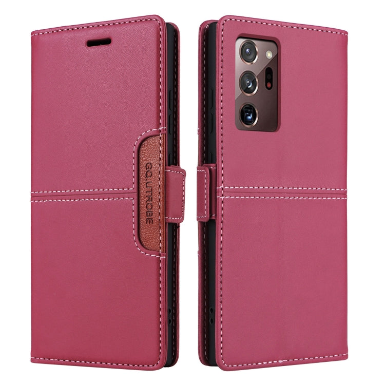 For Samsung Galaxy Note20 Ultra GQUTROBE G01 RFID Anti-theft Leather Phone Case