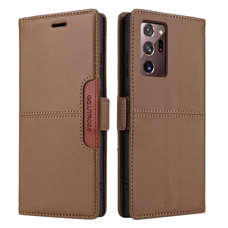 For Samsung Galaxy Note20 Ultra GQUTROBE G01 RFID Anti-theft Leather Phone Case