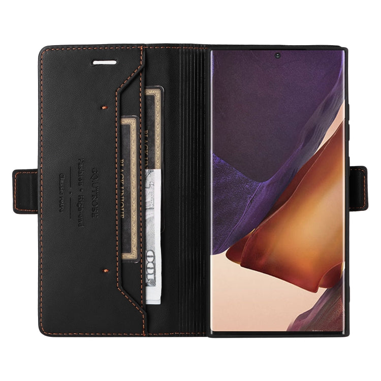For Samsung Galaxy Note20 Ultra GQUTROBE G01 RFID Anti-theft Leather Phone Case