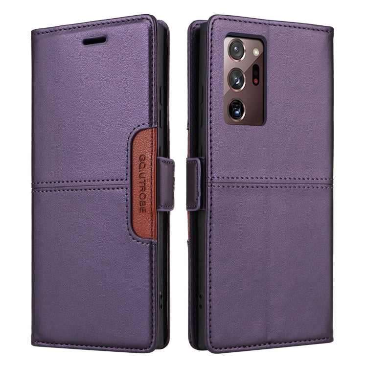 For Samsung Galaxy Note20 Ultra GQUTROBE G01 RFID Anti-theft Leather Phone Case