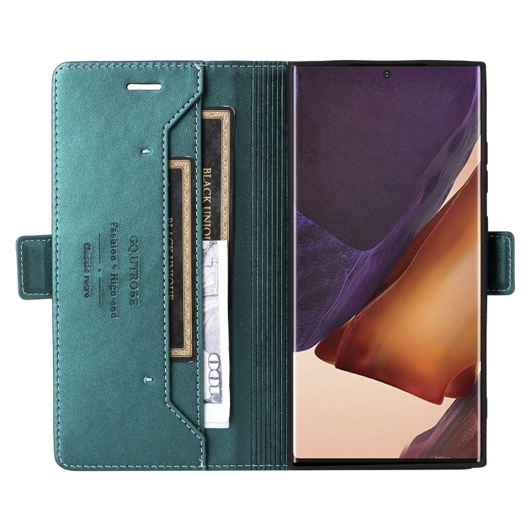 For Samsung Galaxy Note20 Ultra GQUTROBE G01 RFID Anti-theft Leather Phone Case