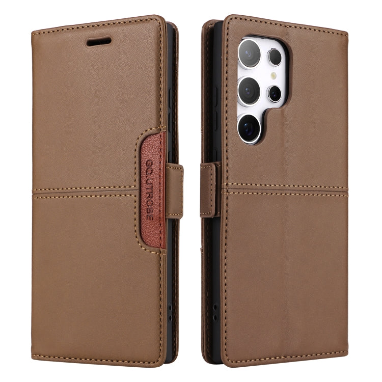 For Samsung Galaxy S22 Ultra 5G GQUTROBE G01 RFID Anti-theft Leather Phone Case