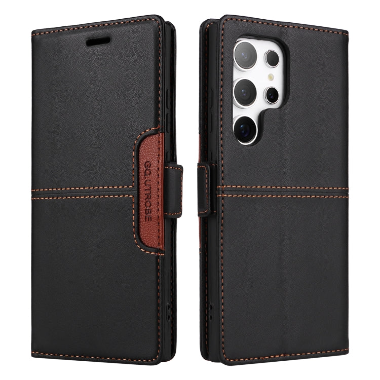 For Samsung Galaxy S22 Ultra 5G GQUTROBE G01 RFID Anti-theft Leather Phone Case