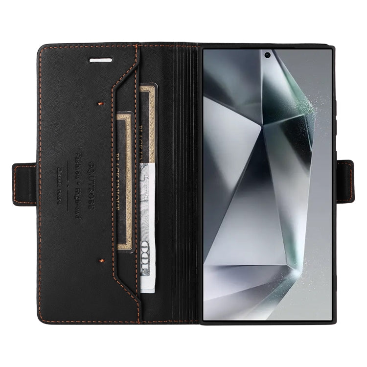 For Samsung Galaxy S24 Ultra 5G GQUTROBE G01 RFID Anti-theft Leather Phone Case