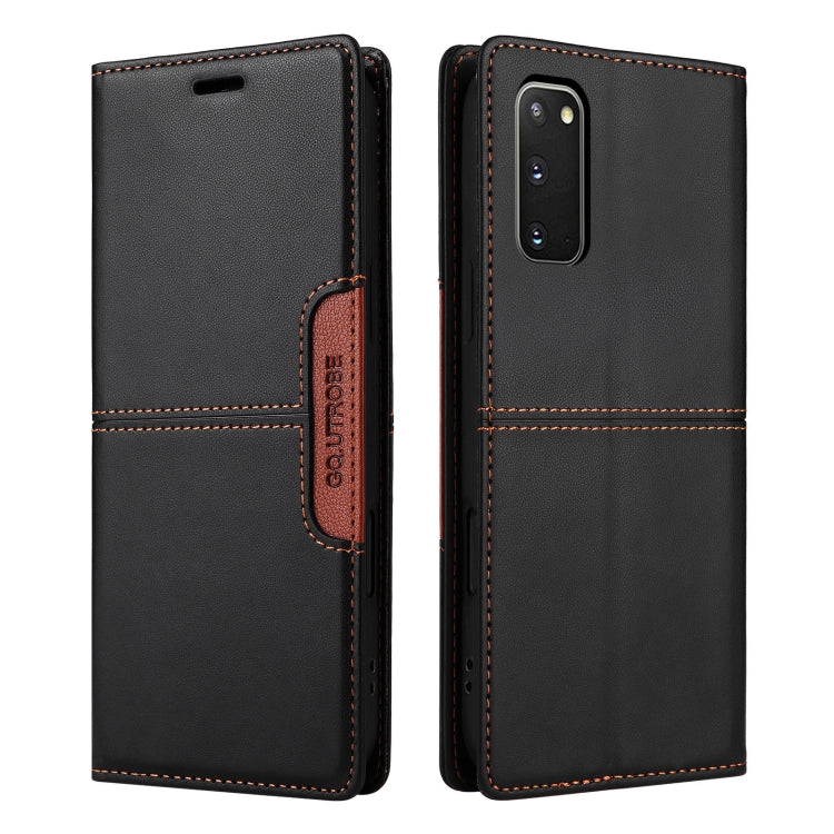 For Samsung Galaxy S20 GQUTROBE G01 RFID Anti-theft Leather Phone Case