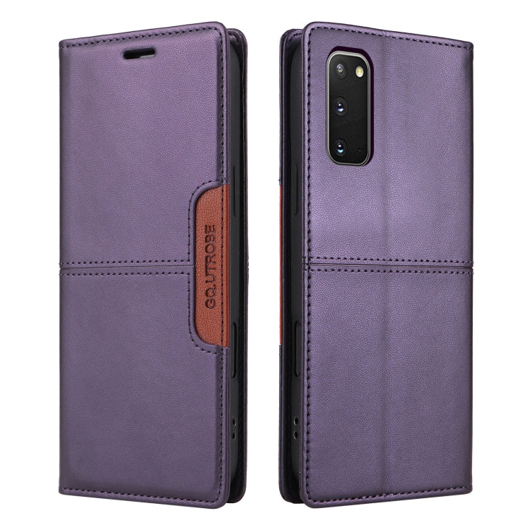 For Samsung Galaxy S20 GQUTROBE G01 RFID Anti-theft Leather Phone Case