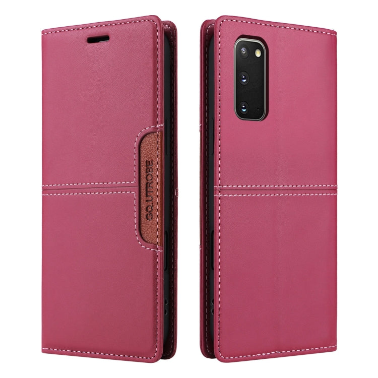 For Samsung Galaxy S20 FE GQUTROBE G01 RFID Anti-theft Leather Phone Case