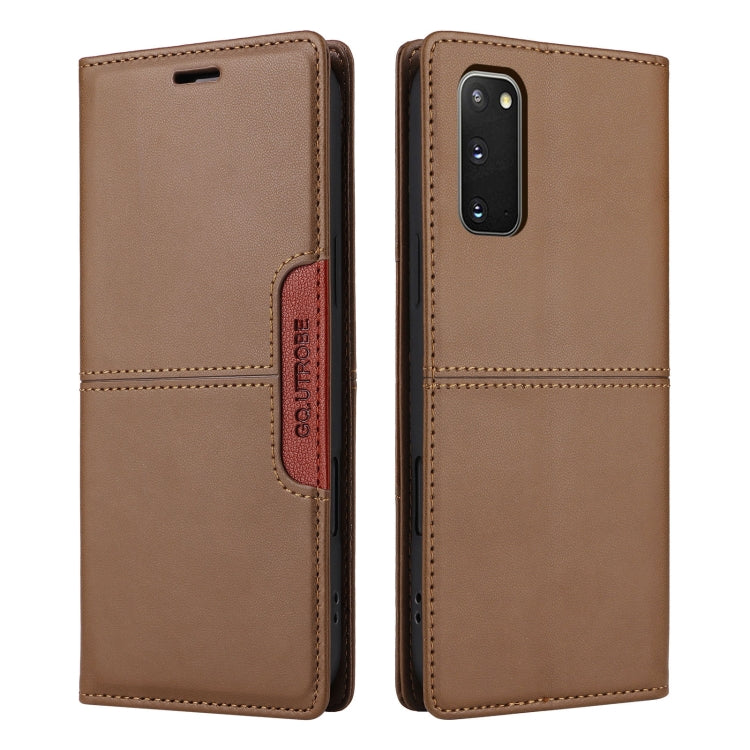 For Samsung Galaxy S20 FE GQUTROBE G01 RFID Anti-theft Leather Phone Case