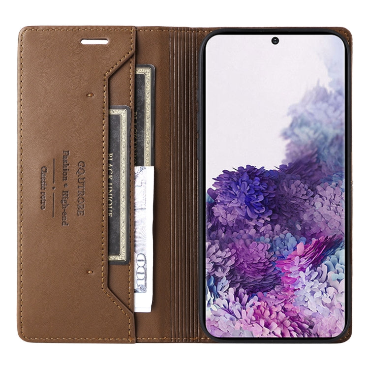 For Samsung Galaxy S20 FE GQUTROBE G01 RFID Anti-theft Leather Phone Case