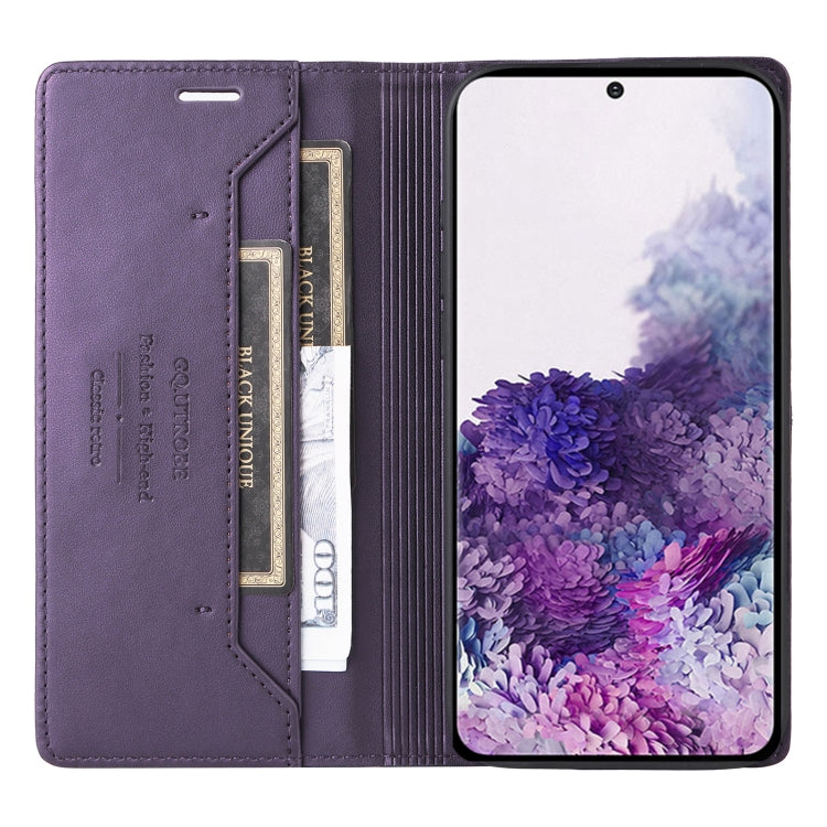 For Samsung Galaxy S20 FE GQUTROBE G01 RFID Anti-theft Leather Phone Case