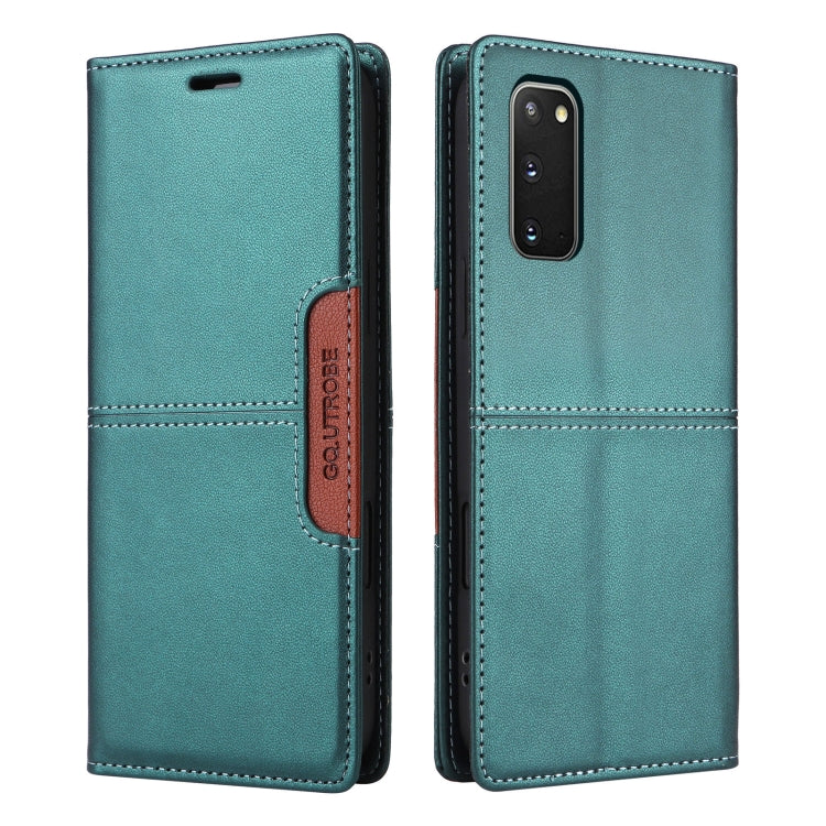For Samsung Galaxy S20 FE GQUTROBE G01 RFID Anti-theft Leather Phone Case