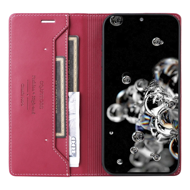 For Samsung Galaxy S20 Ultra GQUTROBE G01 RFID Anti-theft Leather Phone Case