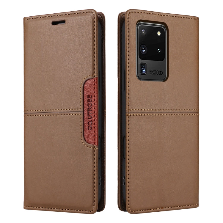 For Samsung Galaxy S20 Ultra GQUTROBE G01 RFID Anti-theft Leather Phone Case