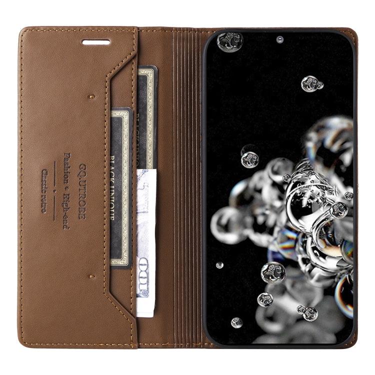 For Samsung Galaxy S20 Ultra GQUTROBE G01 RFID Anti-theft Leather Phone Case