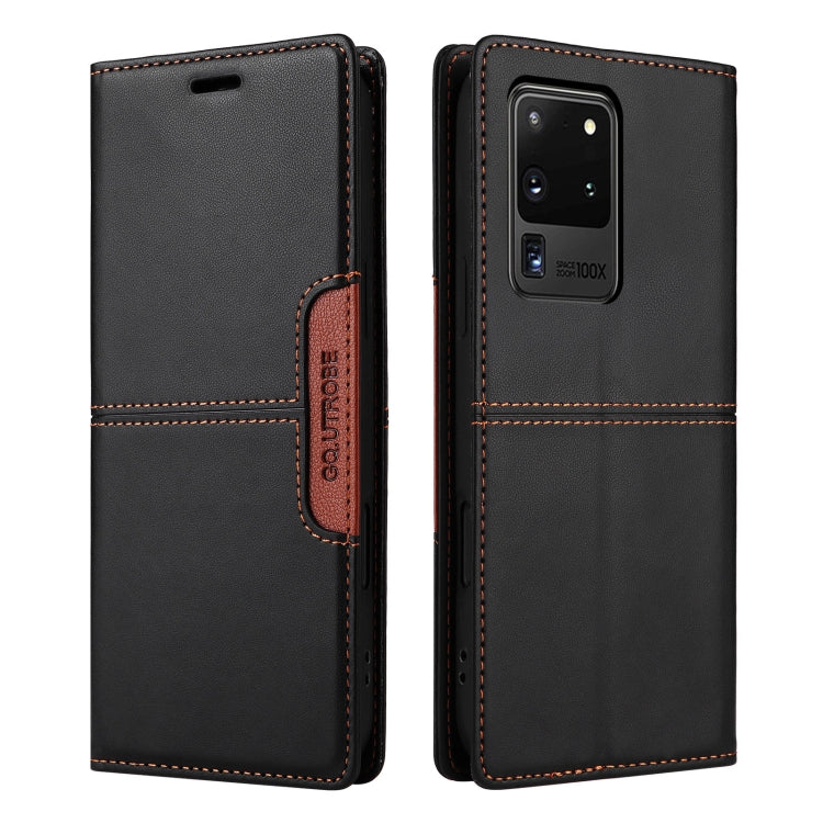 For Samsung Galaxy S20 Ultra GQUTROBE G01 RFID Anti-theft Leather Phone Case