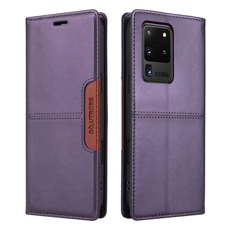For Samsung Galaxy S20 Ultra GQUTROBE G01 RFID Anti-theft Leather Phone Case