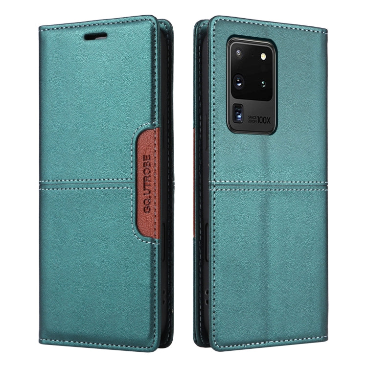 For Samsung Galaxy S20 Ultra GQUTROBE G01 RFID Anti-theft Leather Phone Case