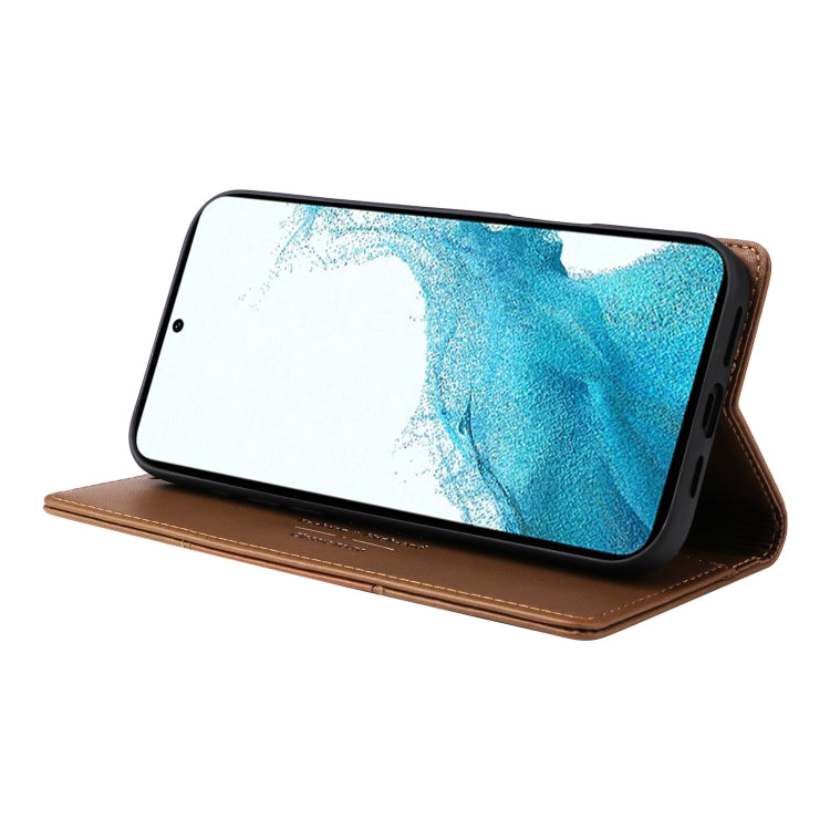 For Samsung Galaxy S21 5G GQUTROBE G01 RFID Anti-theft Leather Phone Case