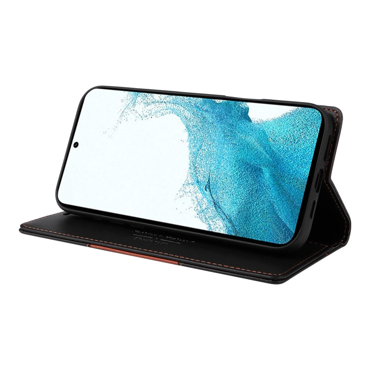 For Samsung Galaxy S21 5G GQUTROBE G01 RFID Anti-theft Leather Phone Case