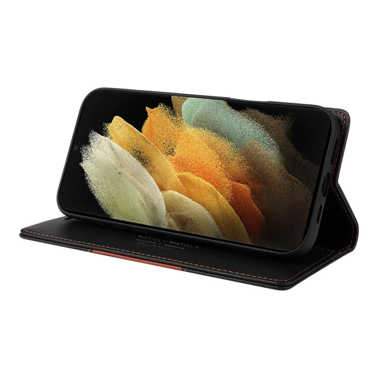 For Samsung Galaxy S21 Ultra 5G GQUTROBE G01 RFID Anti-theft Leather Phone Case