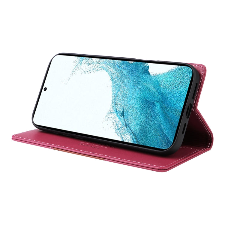For Samsung Galaxy S21 FE 5G GQUTROBE G01 RFID Anti-theft Leather Phone Case