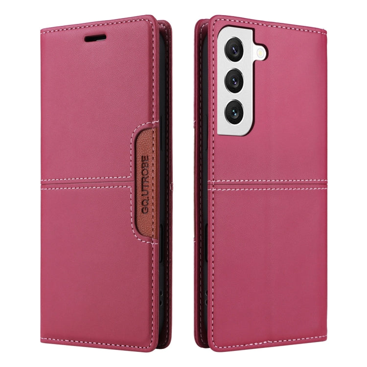 For Samsung Galaxy S22 5G GQUTROBE G01 RFID Anti-theft Leather Phone Case