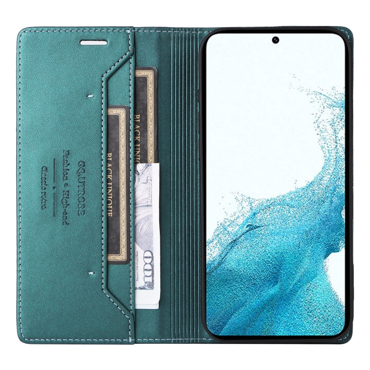 For Samsung Galaxy S22 5G GQUTROBE G01 RFID Anti-theft Leather Phone Case