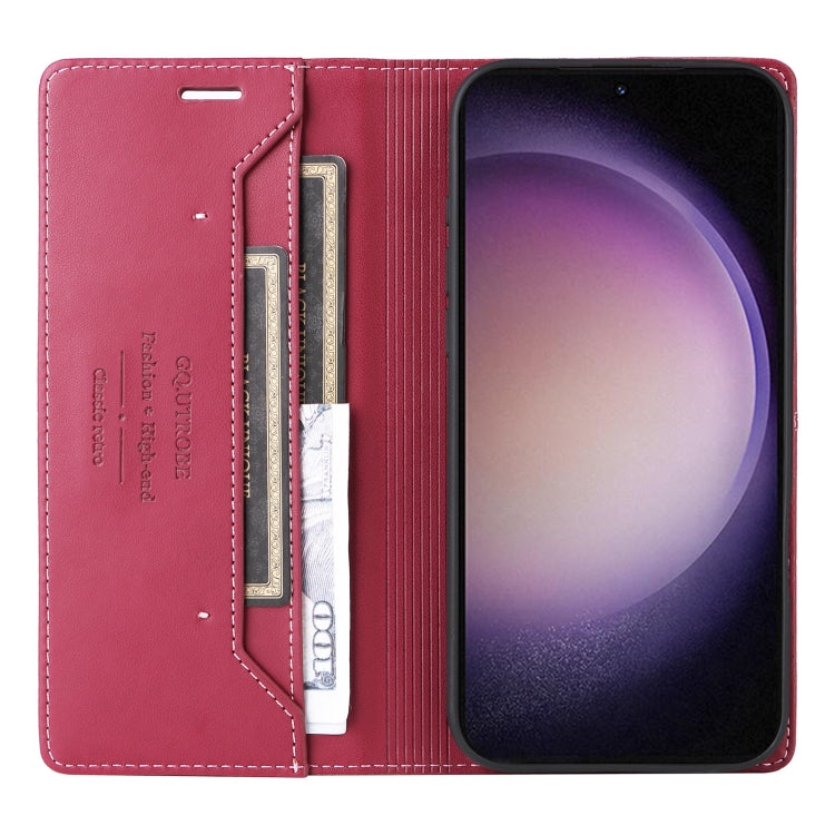 For Samsung Galaxy S23+ 5G GQUTROBE G01 RFID Anti-theft Leather Phone Case