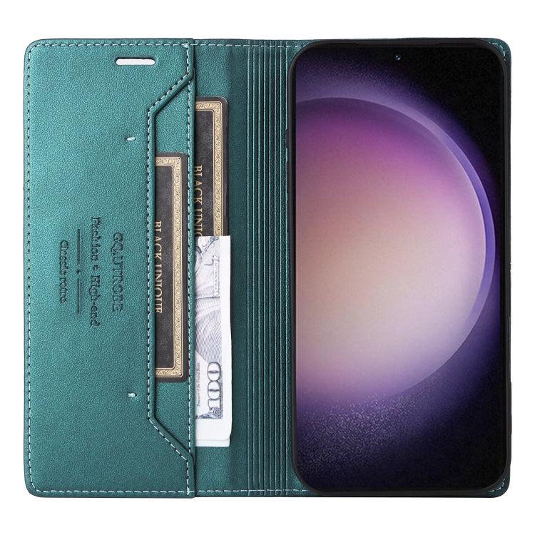 For Samsung Galaxy S23+ 5G GQUTROBE G01 RFID Anti-theft Leather Phone Case