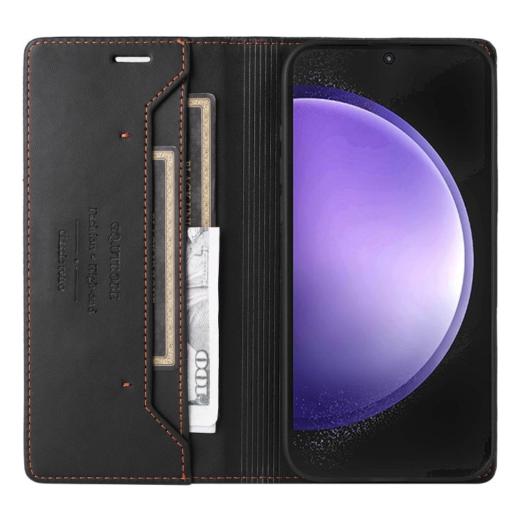 For Samsung Galaxy S24 5G GQUTROBE G01 RFID Anti-theft Leather Phone Case