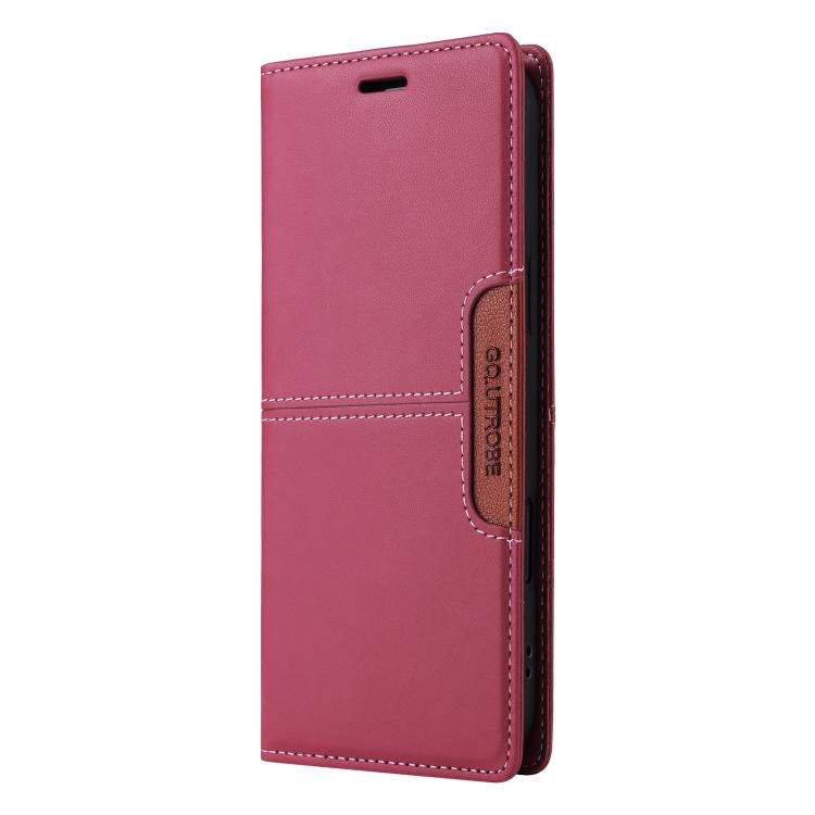 For Samsung Galaxy S25+ 5G GQUTROBE G01 RFID Anti-theft Leather Phone Case
