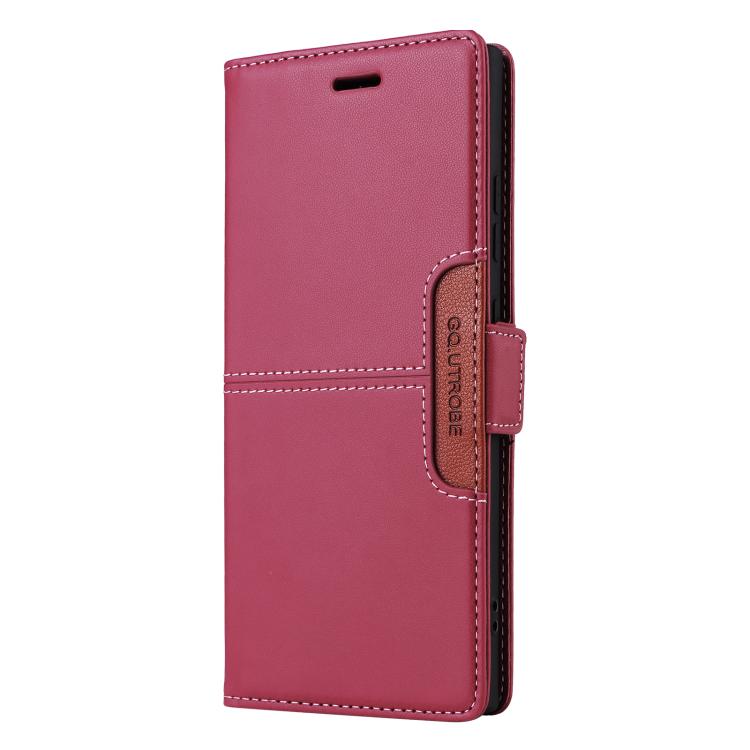 For Samsung Galaxy S25 Ultra 5G GQUTROBE G01 RFID Anti-theft Leather Phone Case