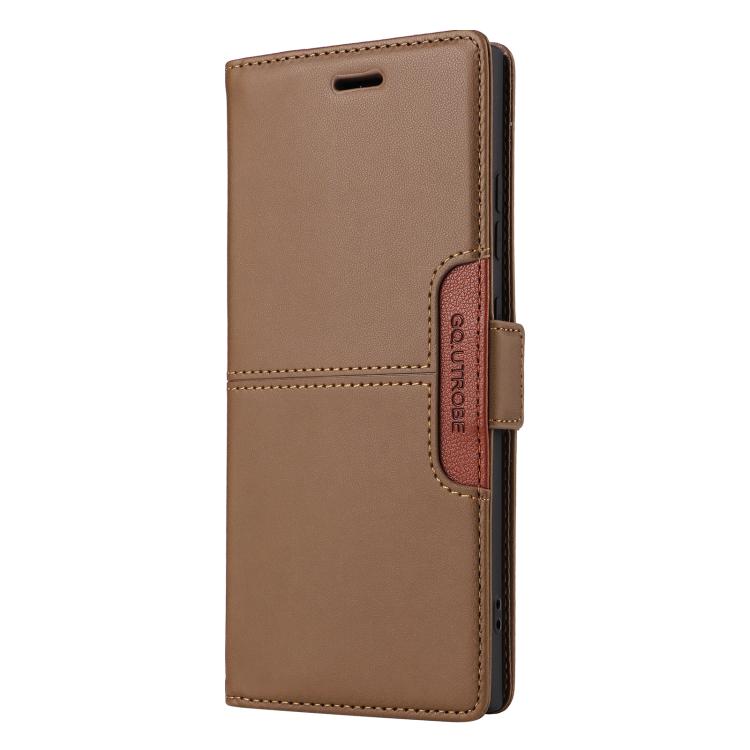 For Samsung Galaxy S25 Ultra 5G GQUTROBE G01 RFID Anti-theft Leather Phone Case