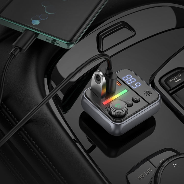 Borofone BC50 Ascenso PD20W & QC3.0 Car Bluetooth FM Transmitter - Black