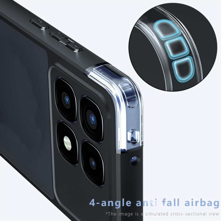 For Redmi K70 Ultra Armor Precise Hole PC Hybrid TPU Phone Case - Transparent