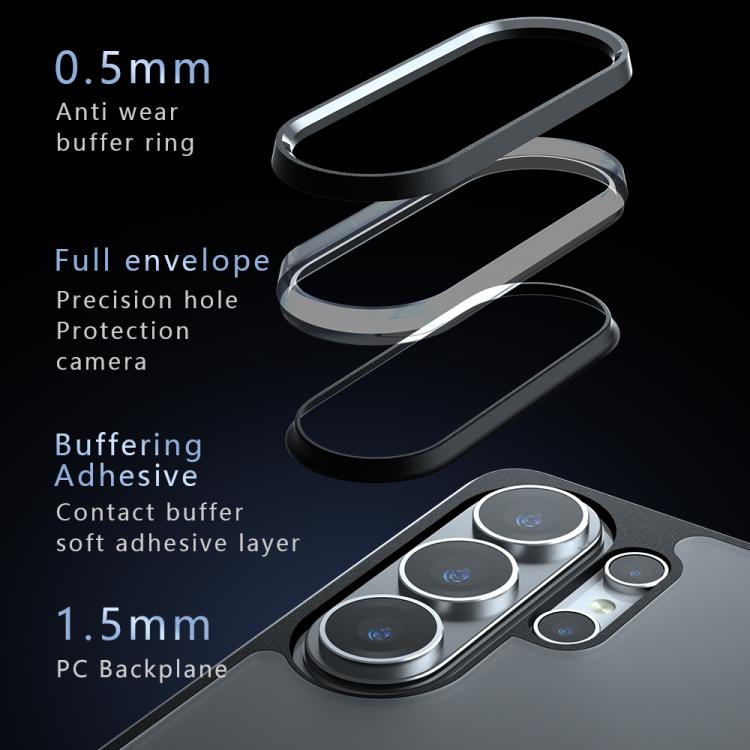 For Samsung Galaxy S26 Ultra 5G Armor Precise Hole PC Hybrid TPU Phone Case - Frosted Black