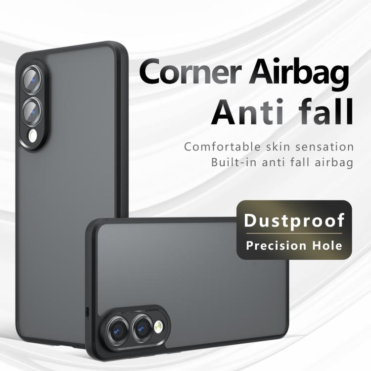 For Samsung Galaxy S25 Edge 5G Armor Precise Hole PC Hybrid TPU Phone Case - Transparent