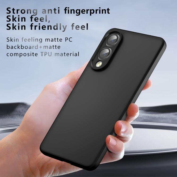 For Samsung Galaxy S25 Edge 5G Armor Precise Hole PC Hybrid TPU Phone Case - Transparent