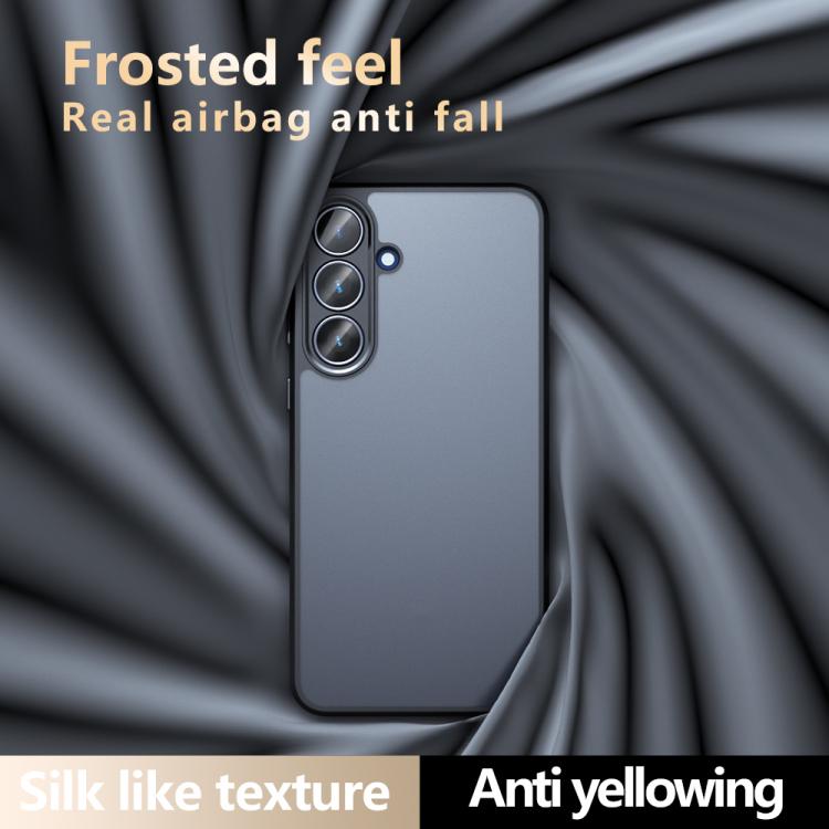For Samsung Galaxy S25 FE 5G Armor Precise Hole PC Hybrid TPU Phone Case - Transparent