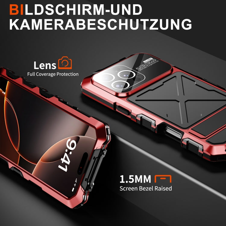 For iPhone 16 Pro R-JUST Life Waterproof Dustproof Shockproof Phone Case