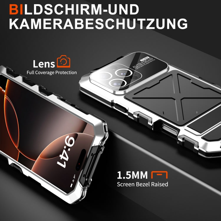 For iPhone 16 Pro R-JUST Life Waterproof Dustproof Shockproof Phone Case